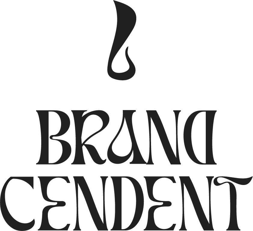 A designer creates a new logo for Brandcendent after asking why rebrand.